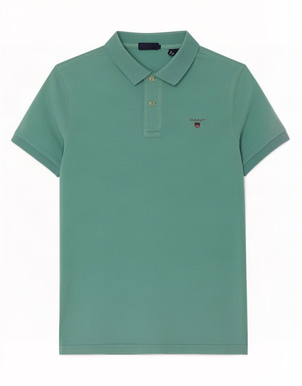 Gant Regular muška polo majica XS Zeleni pamuk