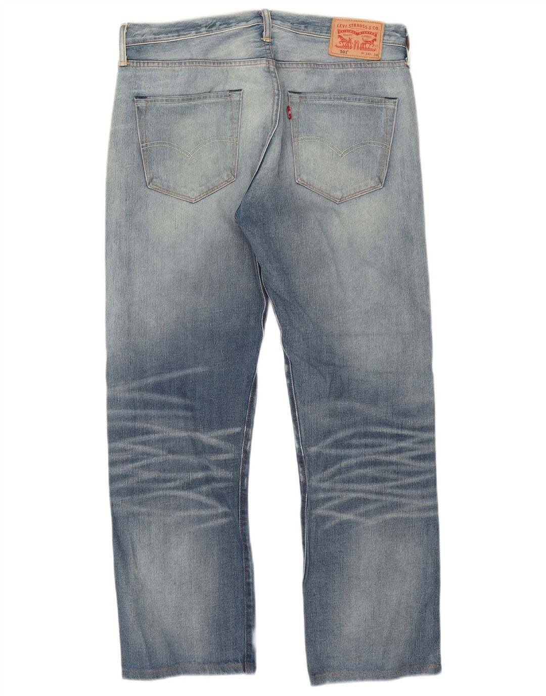 Levi's muške 501 ravne traperice W34 L28 plavi pamuk