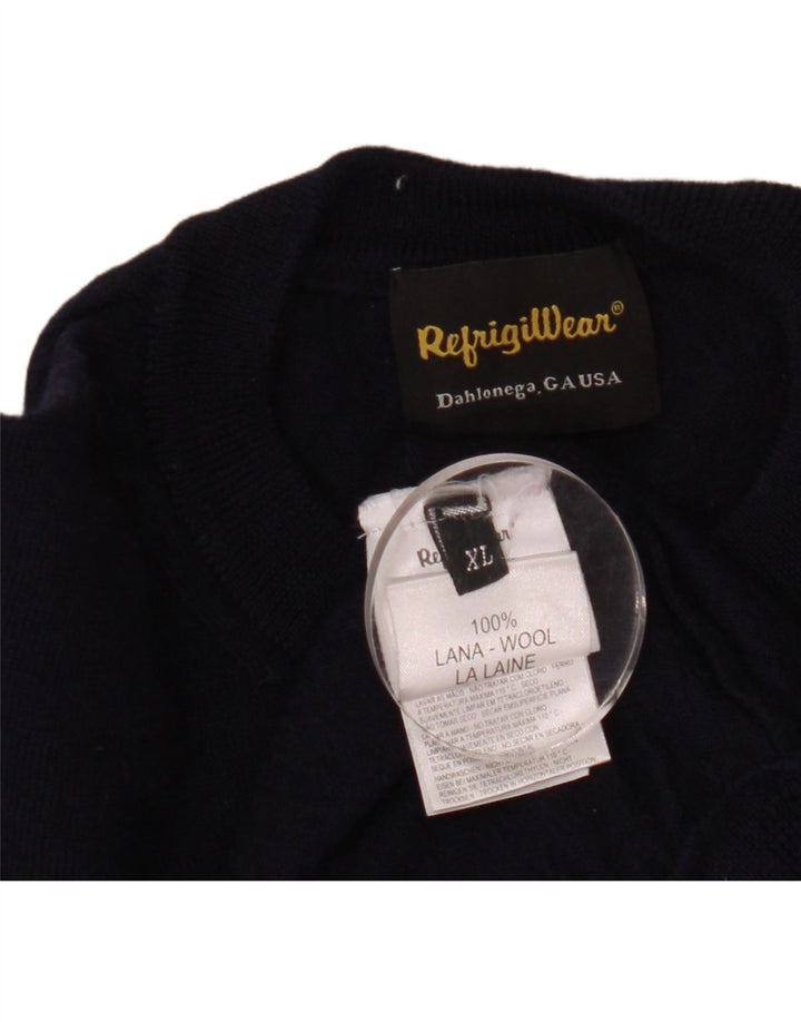 Refrigiwear muški džemper s okruglim izrezom XL tamnoplava vuna