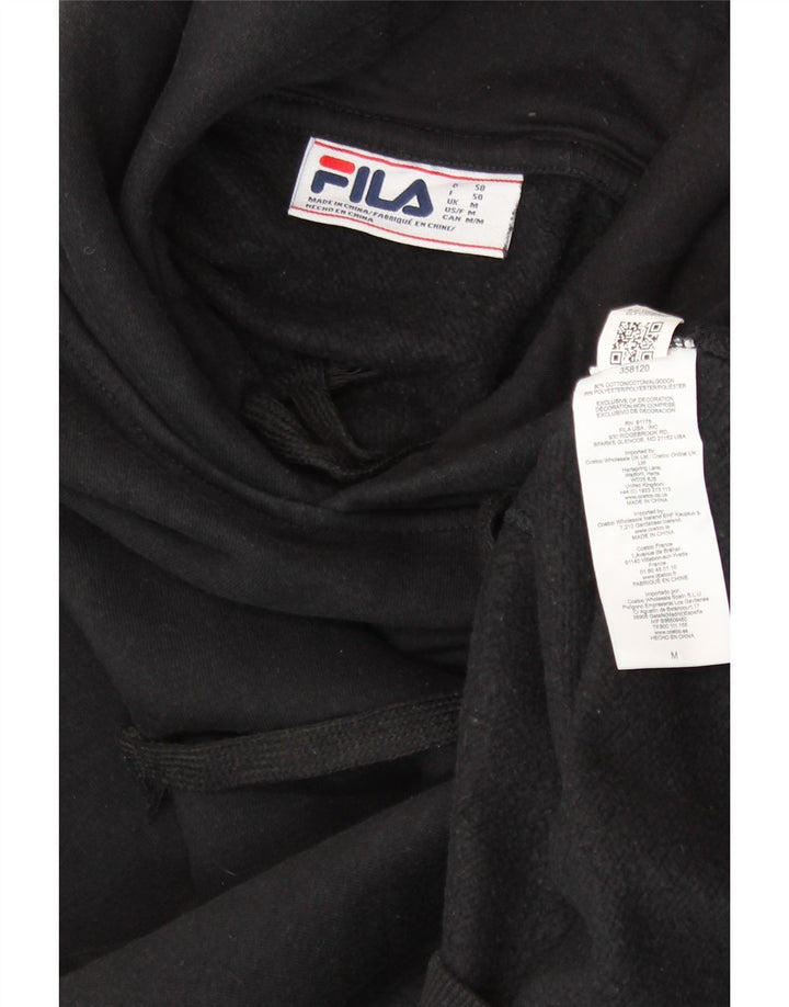 FILA muška majica s kapuljačom Srednje crni pamuk