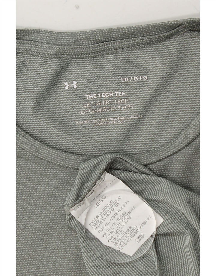 UNDER ARMOUR Muška majica kratkih rukava Veliki zeleni poliester