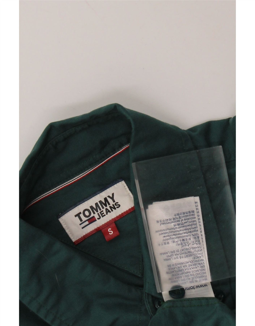 TOMMY HILFIGER Muška košulja Mala zelena pamuk