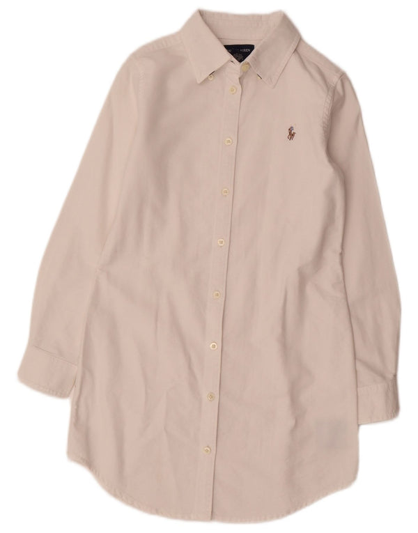 RALPH LAUREN Bijela pamučna košulja za djevojčice 7-8 godina