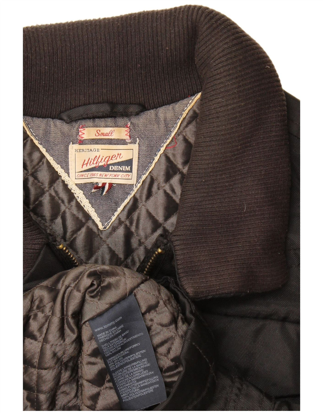 Tommy Hilfiger Ženska pomoćna jakna UK 10 Mala crna najlonska