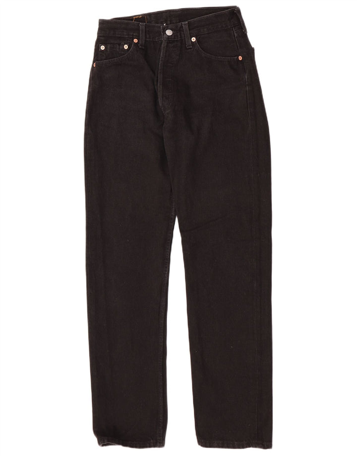 Levi's muške 501 ravne traperice W30 L32 crni pamuk