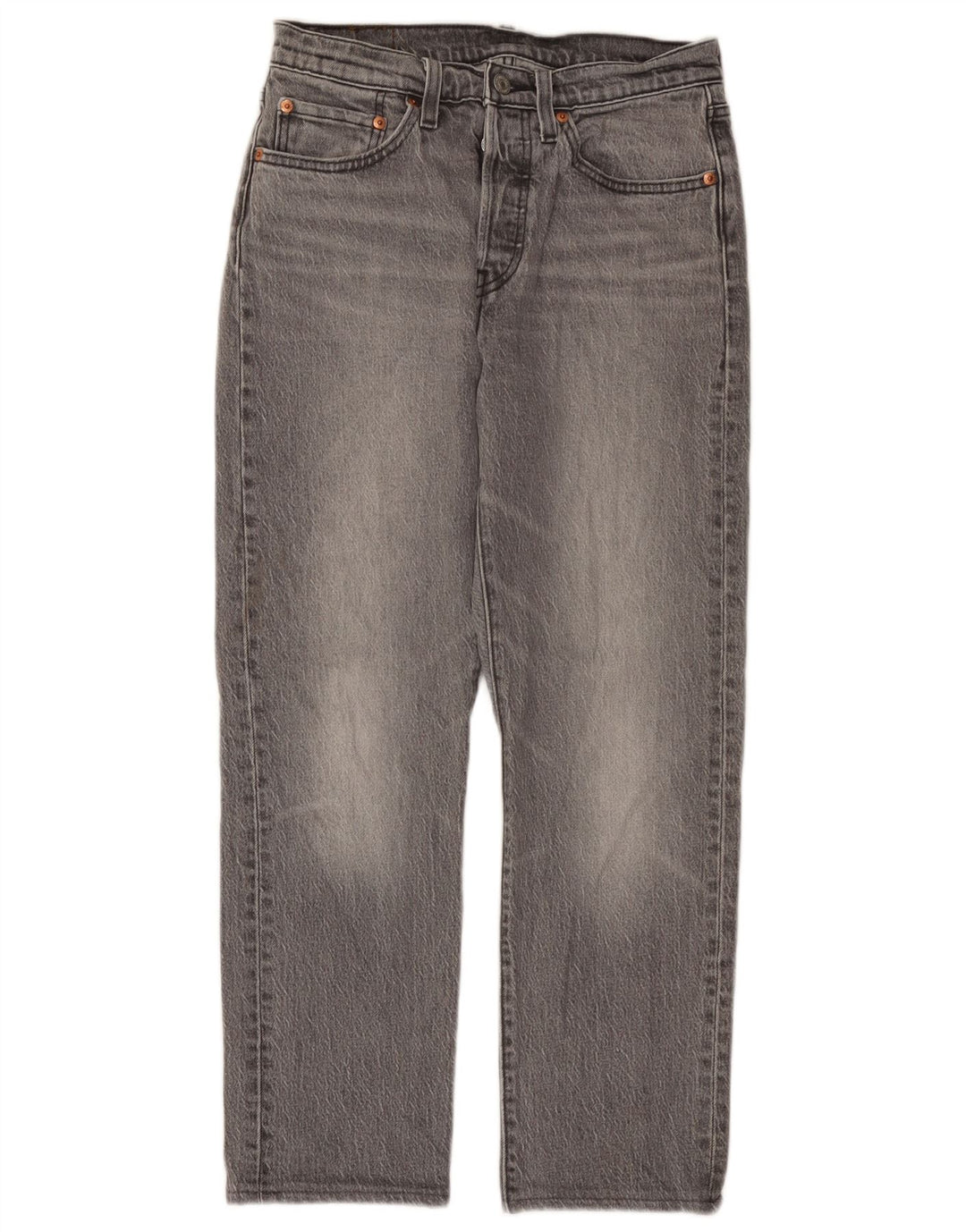 Levi's ženske 501 ravne traperice W27 L28 sivi pamuk