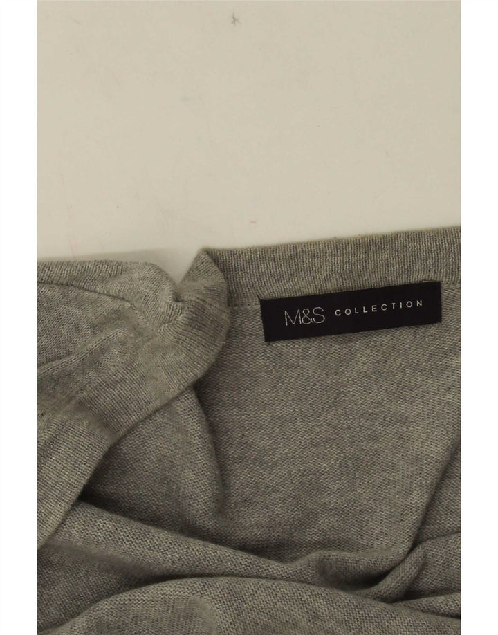 Marks & Spencer ženski otvoreni kardigan pulover UK 10 Small Gray