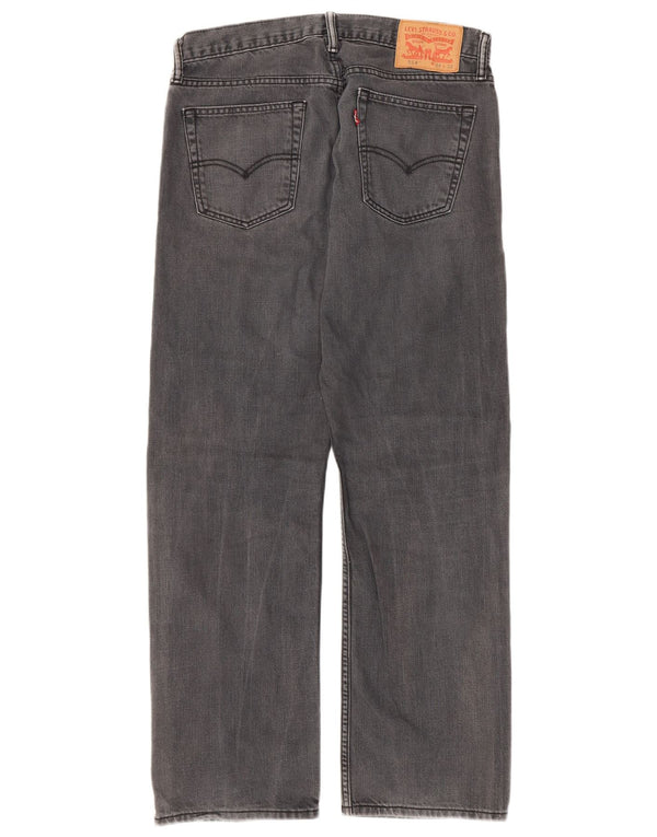 LEVI'S muške 514 ravne traperice W34 L32 sivi pamuk