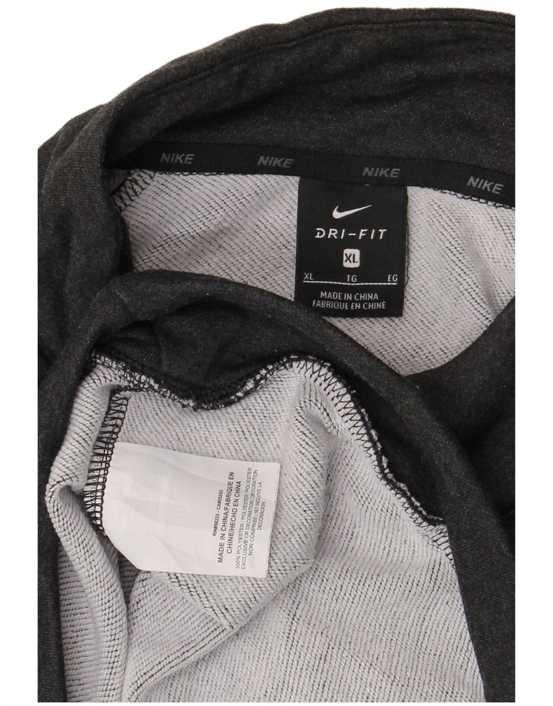 Nike muška majica s kratkim izrezom Dri Fit XL sivi poliester
