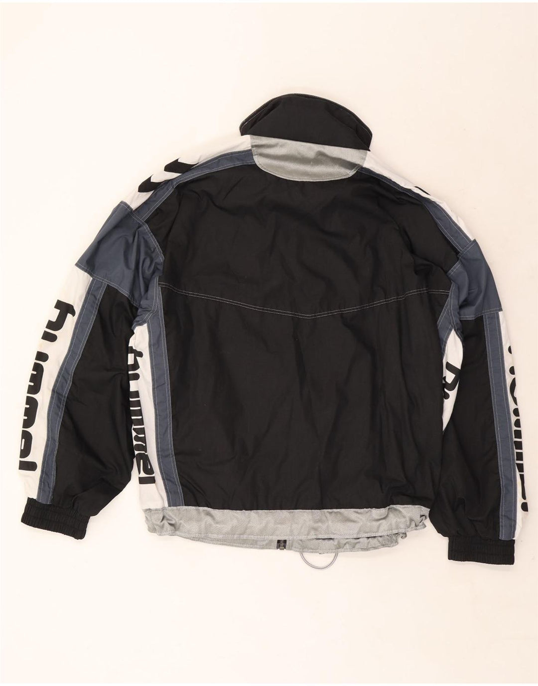 Hummel muška trenirka s grafičkim motivima, gornja jakna XL, crni poliester u boji