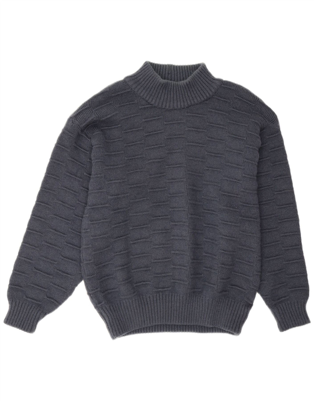 Vintage muški džemper s kornjačevim ovratnikom XL tamnoplavi