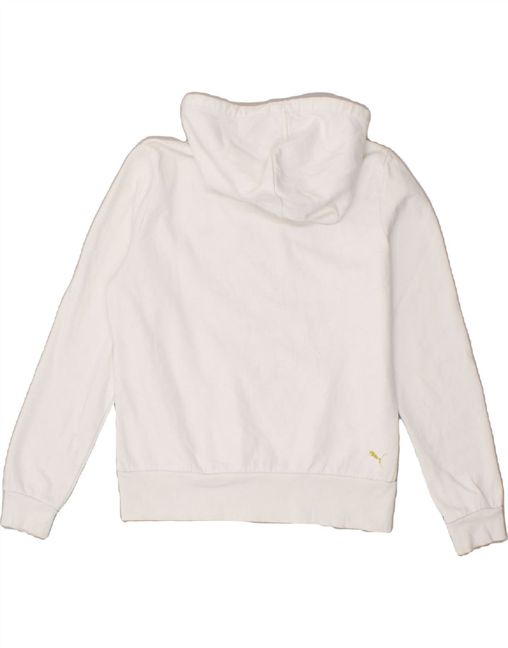 PUMA Womens Hoodie Jumper UK 14 Large White Vintage Puma and Second-Hand Puma from Messina Hembry 