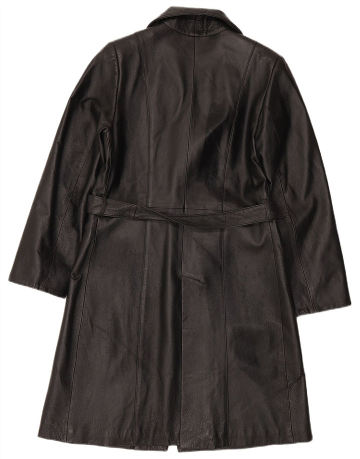 LAVORAZIONE ARTIGIANALE ženski kožni kaput IT 44 srednje crna koža