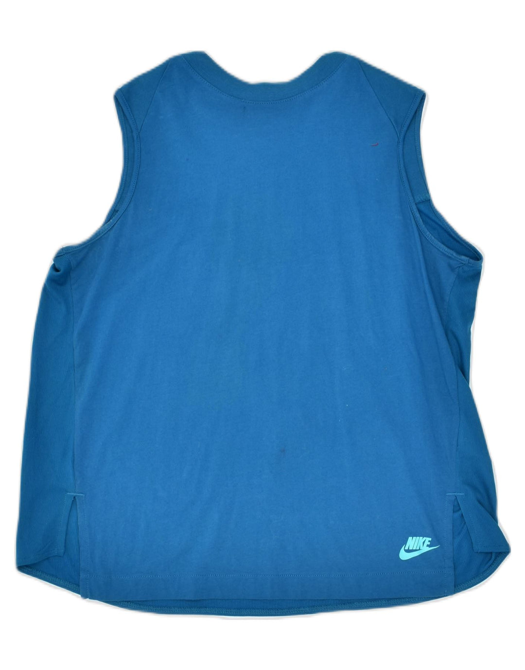 NIKE Womens Oversized Vest Top Small Blue Cotton | Vintage | Thrift | Second-Hand | Used Clothing | Messina Hembry 