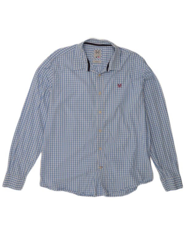 Crew Clothing Muška klasična košulja XL od plavog gingham pamuka