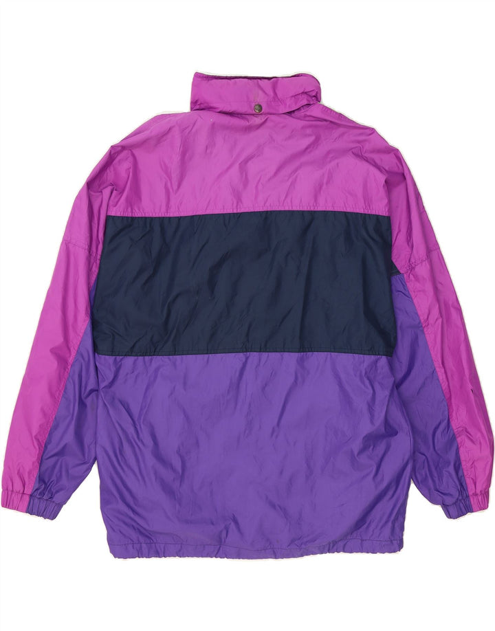 BRUGI Mens Loose Fit Rain Jacket UK 38 Medium Multicoloured Colourblock Vintage Brugi and Second-Hand Brugi from Messina Hembry 