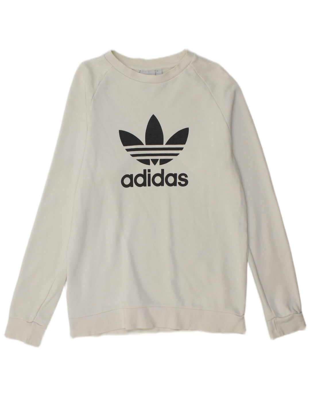 ADIDAS Muški džemper s grafičkim motivima Mali bijeli pamuk