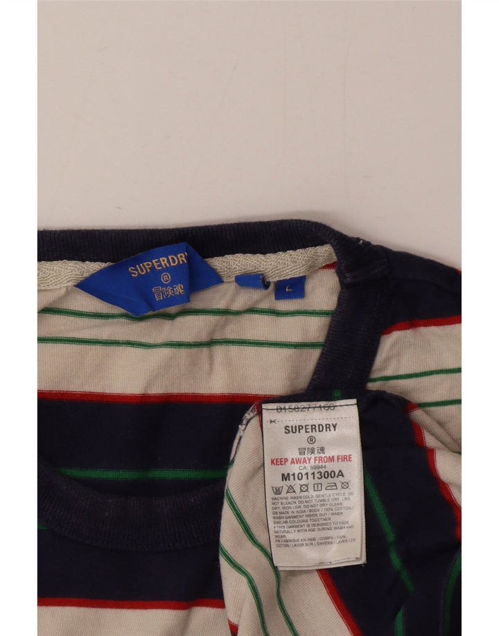Superdry muška majica kratkih rukava Veliki pamuk na raznobojne pruge