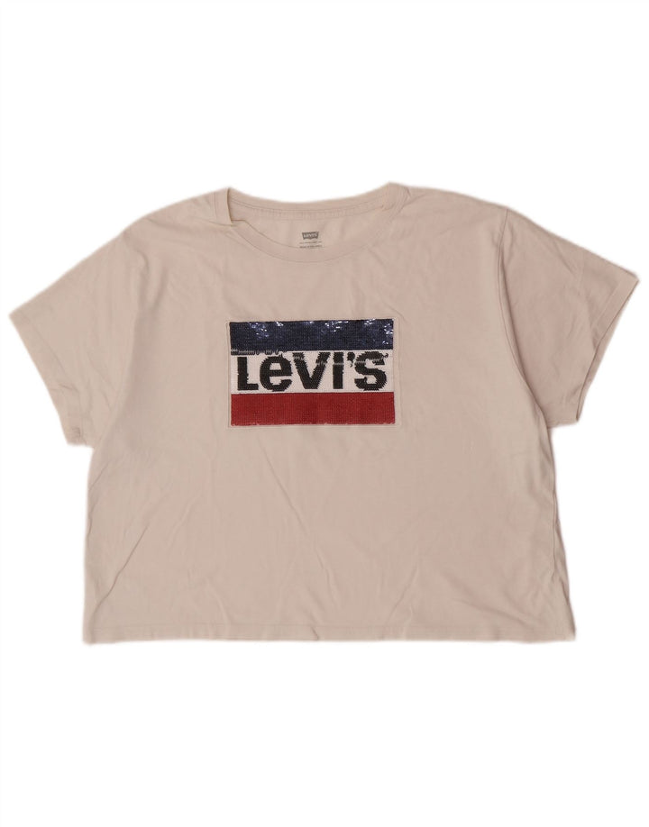 Levi's ženska majica kratkih rukava s grafičkim motivima UK 14 srednje bijela