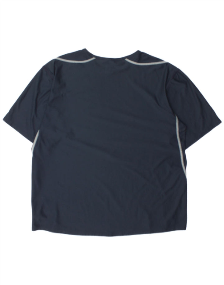 Nike muška majica kratkih rukava UK 45/47 XL tamnoplavi poliester