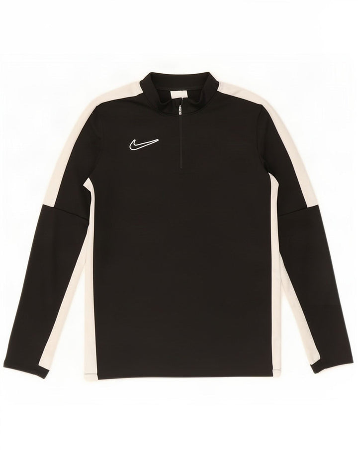 Nike Boys Dri Fit Pullover Trenirka Top 12-13 Years Large Black