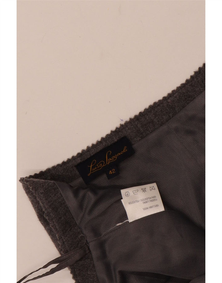 LUISA SPAGNOLI Ženska pencil suknja IT 42 srednje W28 siva vuna