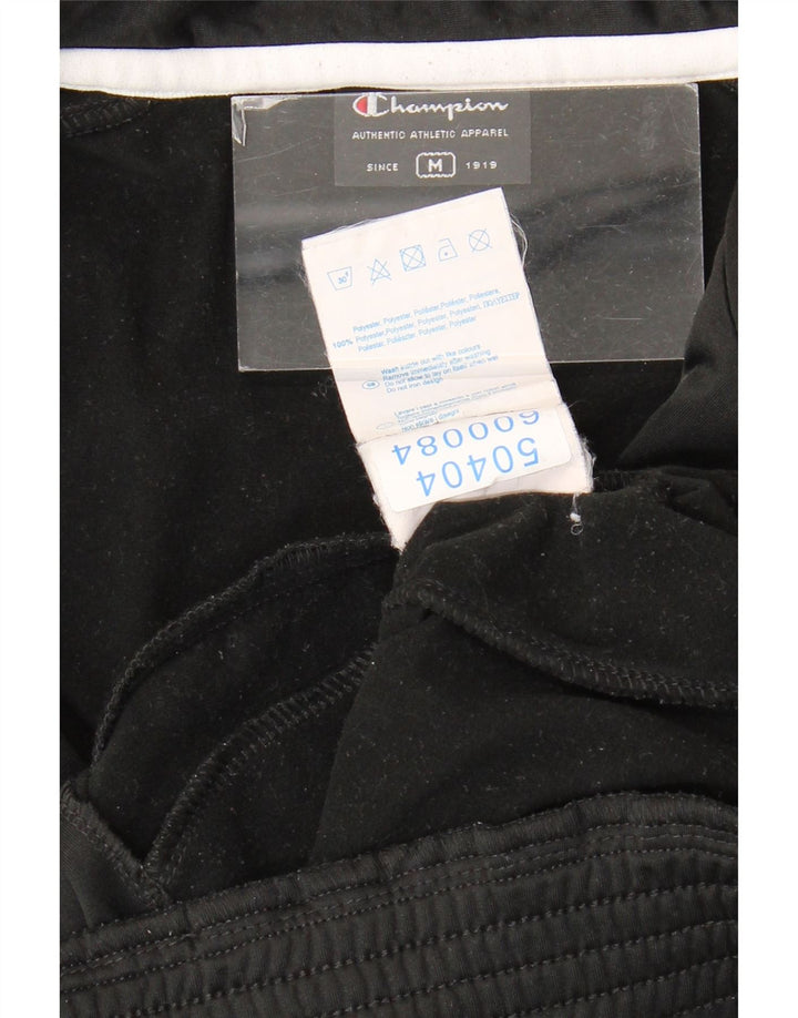 Gornja jakna muške trenirke Champion srednje crne boje od poliestera