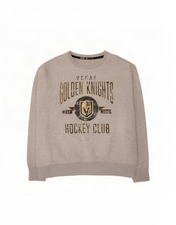 Adidas muška trenirka Vegas Golden Knights Graphic Sweatshirt XL sivi pamuk