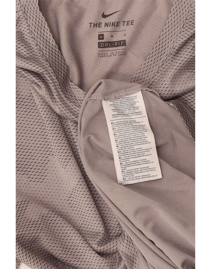 Nike Dri Fit T-Shirt Top Srednje sivi kamuflažni poliester