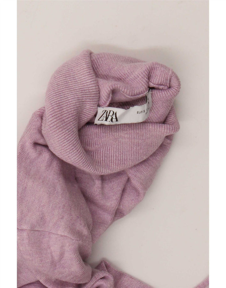Zara ženski pulover s rol izrezom UK 10 Small Pink
