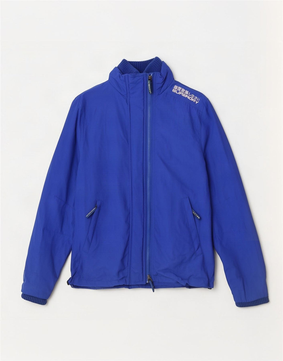 Superdry ženska kišna jakna UK 12 srednje plavi najlon