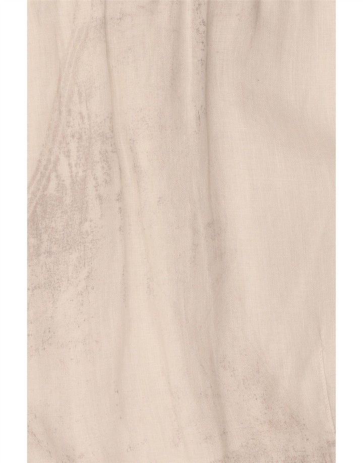 Gas muška košulja velika bijela lanena