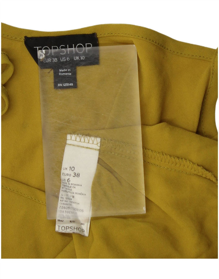 Topshop ženski Cami Top UK 10 mali žuti poliester