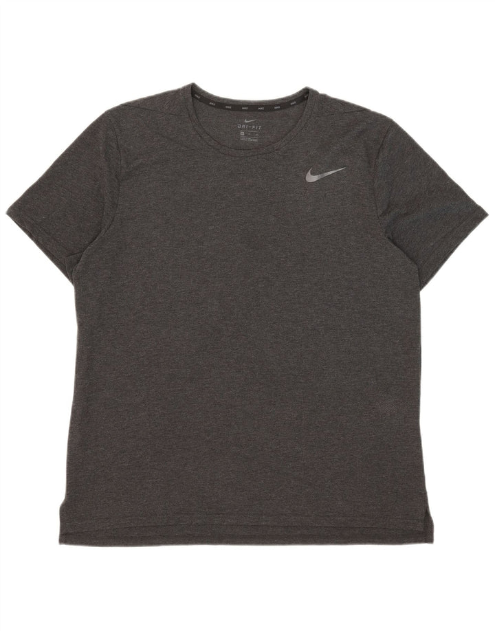 Nike Dri Fit majica kratkih rukava XL sivi poliester