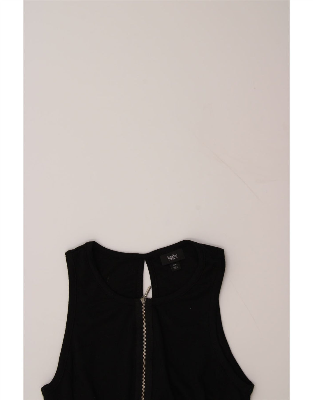 MOSSIMO Womens Sleeveless A-Line Dress UK 12 Medium Black Polyester Vintage Mossimo and Second-Hand Mossimo from Messina Hembry 
