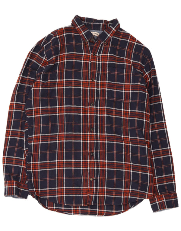 Jack & Jones muška košulja od flanela XL tamnoplavi karirani pamuk