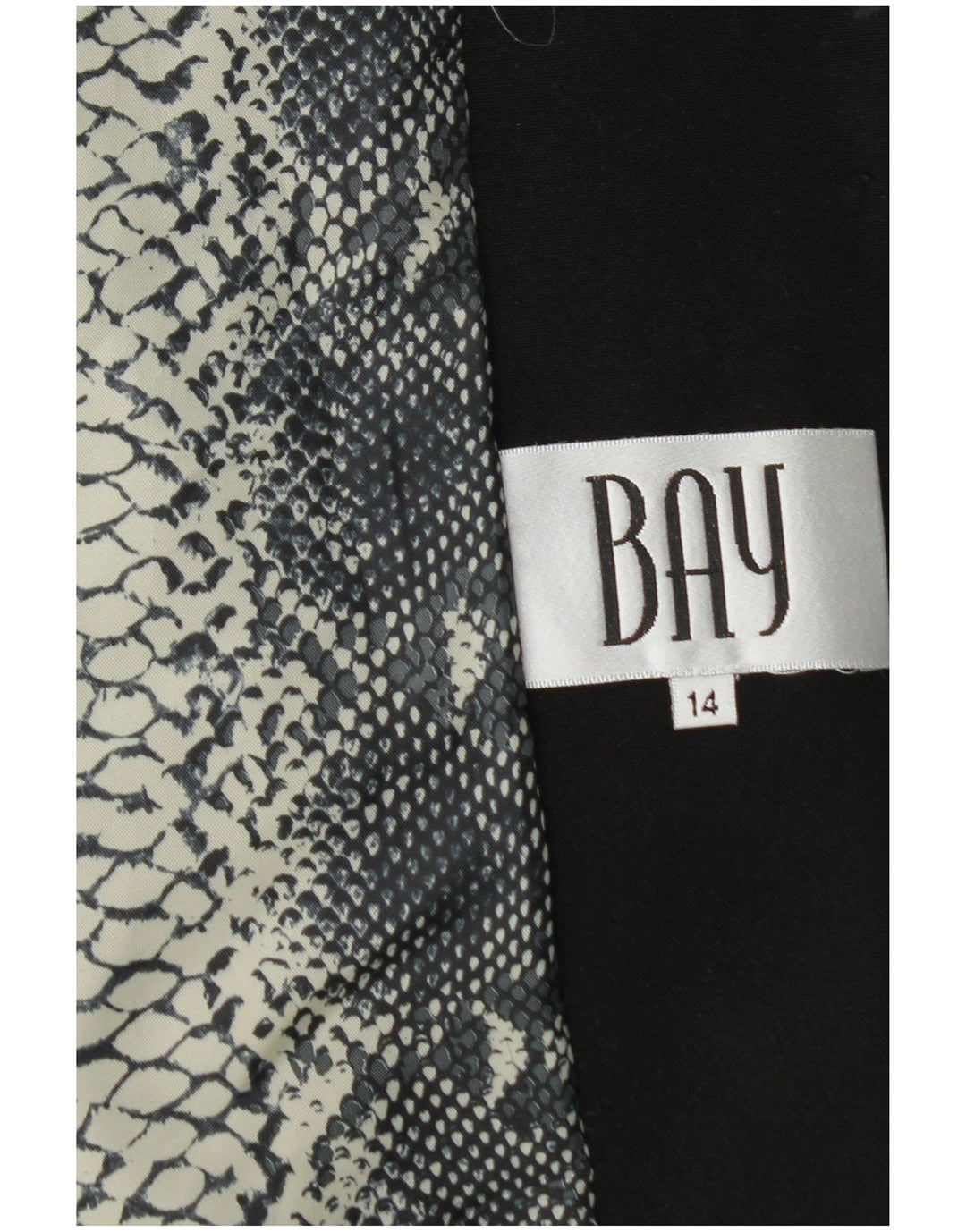 Bay ženski sako sa 1 gumbom UK 14 Veliki crni poliester