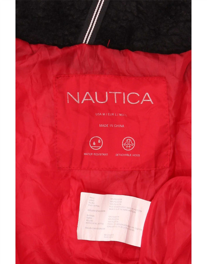 Nautica ženska podstavljena jakna UK 14 srednje crveni poliester