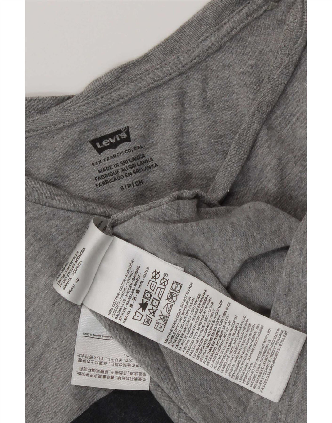 Levi's muška majica kratkih rukava s grafičkim motivima, mali sivi flekasti pamuk