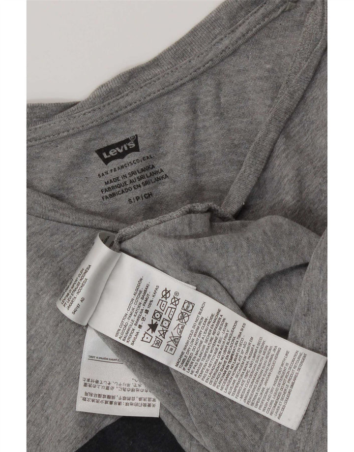 Levi's muška majica kratkih rukava s grafičkim motivima, mali sivi flekasti pamuk