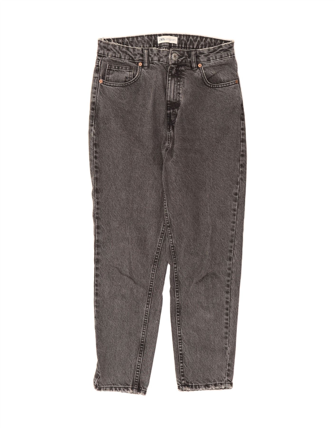 ZARA Womens Tapered Jeans EU 40 Medium W30 L27 Grey Cotton Vintage Zara and Second-Hand Zara from Messina Hembry 