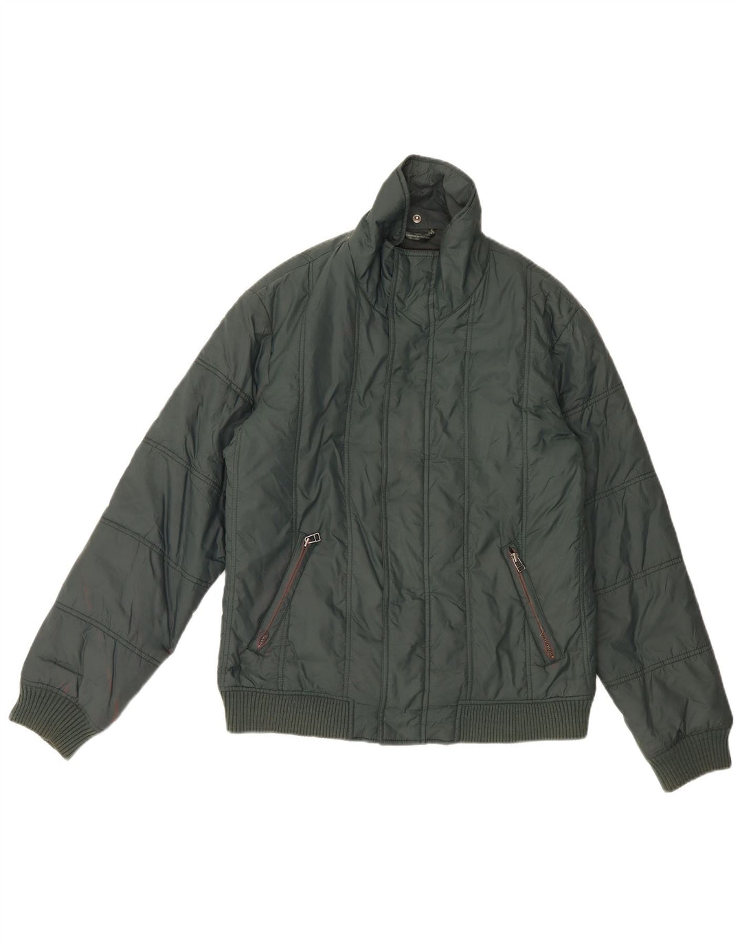 Zara muška podstavljena jakna UK 40 Large Green Nylon