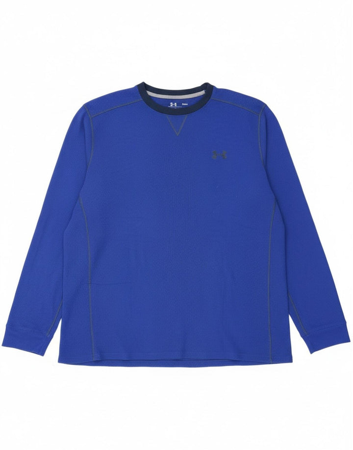 Under Armour muška majica Cold Gear dugih rukava 2XL plavi poliester