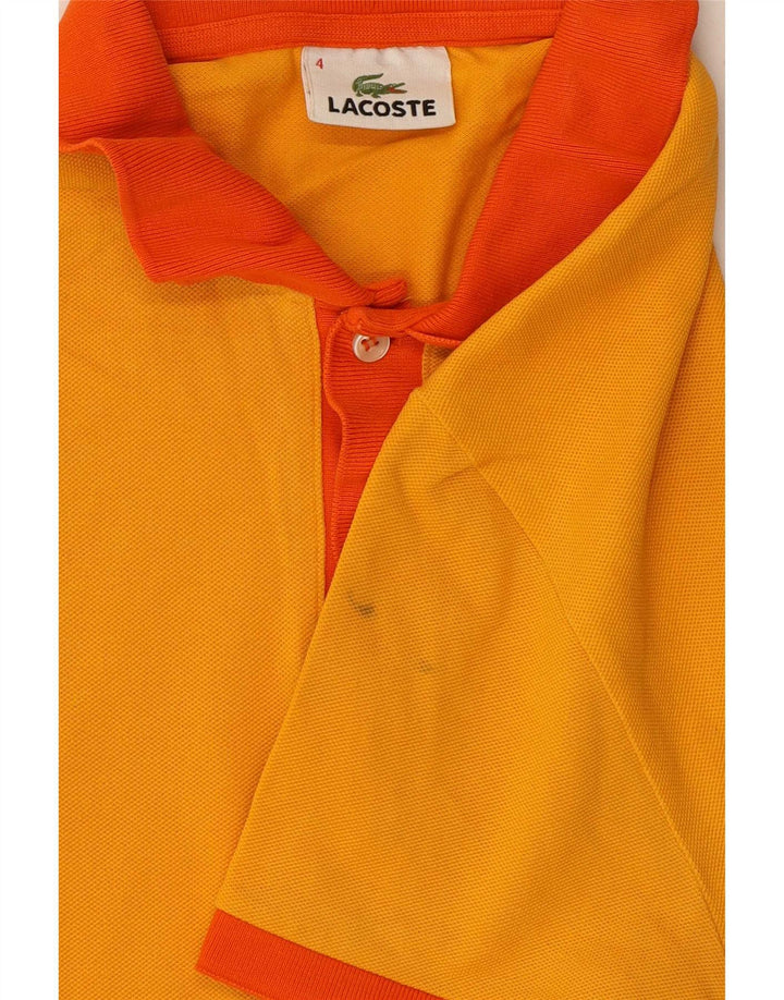 Lacoste muška polo majica za ragbi, veličina 4, srednje žuti pamuk