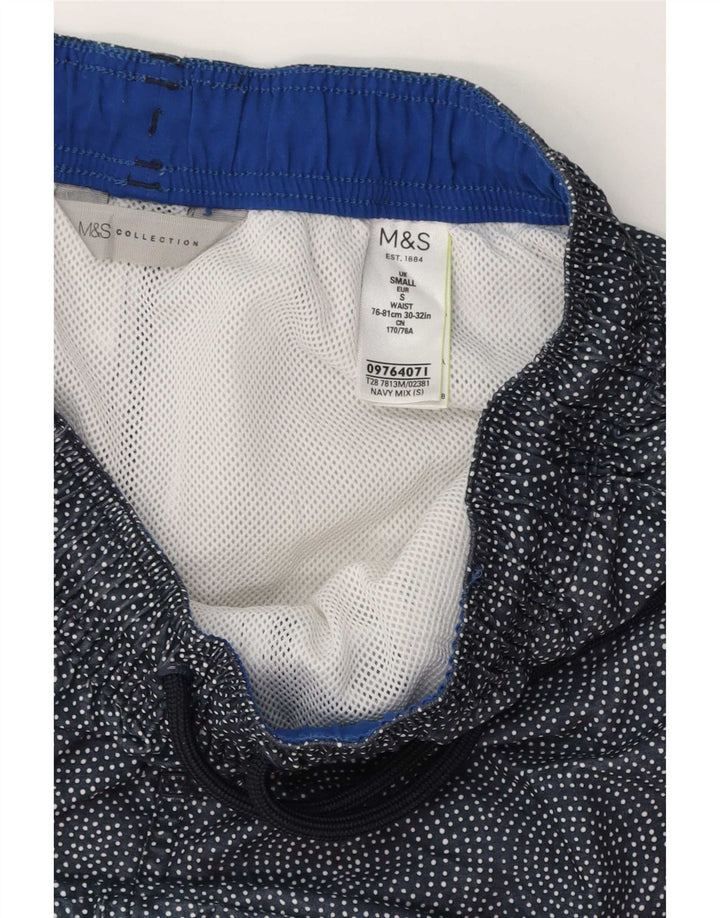 Marks & Spencer muške kratke hlače za kupanje, male tamnoplave geometrijske poliesterske hlače