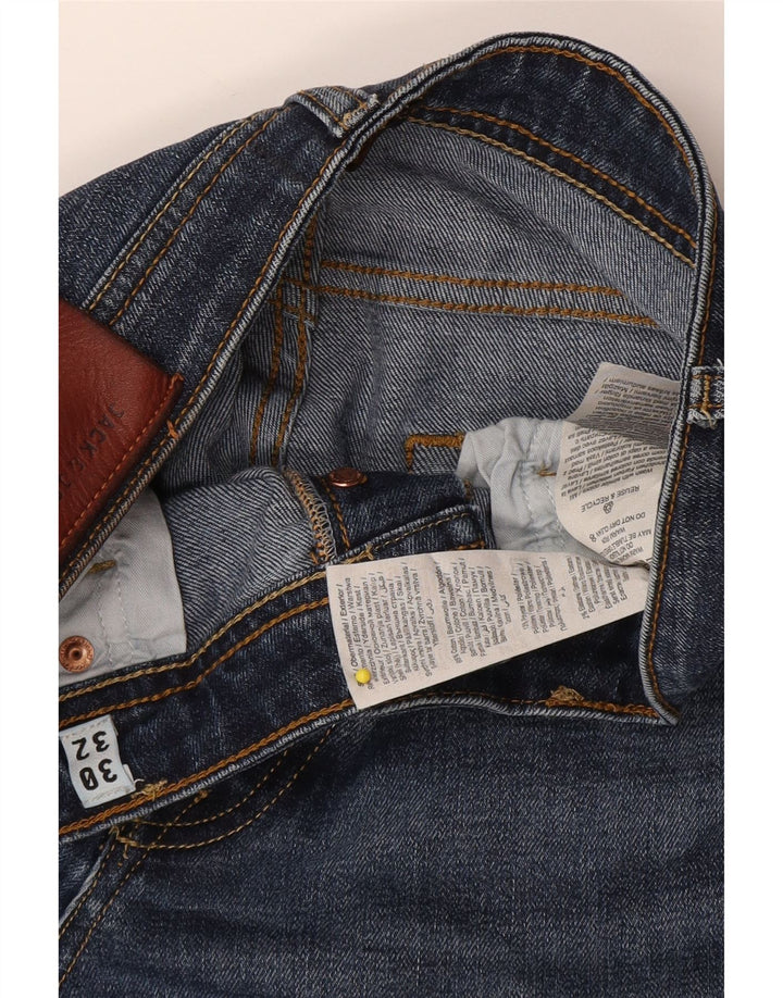 Jack & Jones muške ravne traperice W30 L32 plavi pamuk
