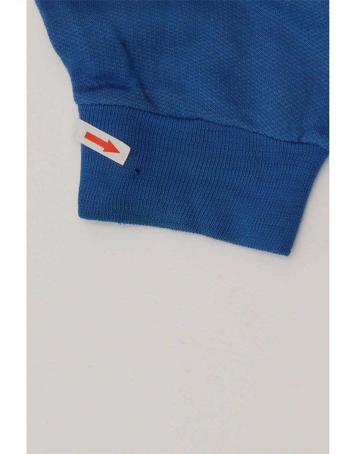 Vintage ženska majica s velikim grafičkim motivima UK 14 Srednje plava