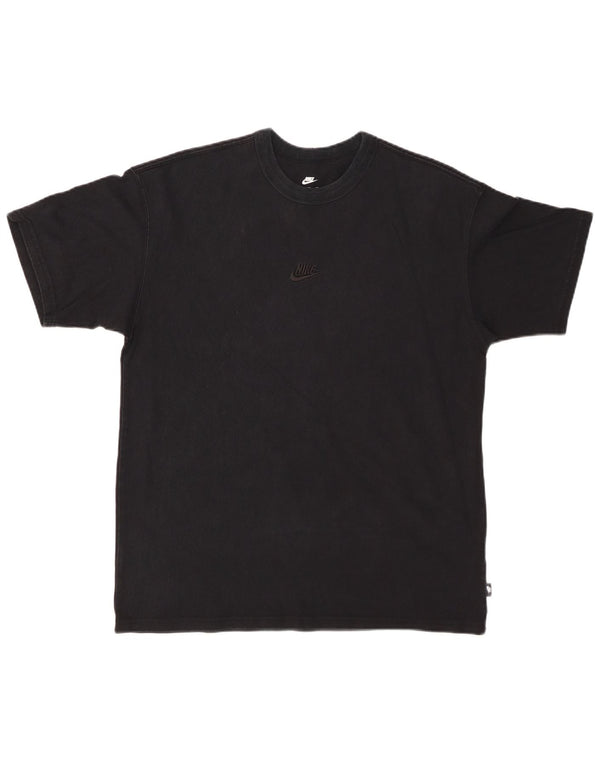 NIKE Muška široka majica srednjeg kroja, crni pamuk