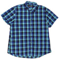 Angelo Litrico muška košulja kratkih rukava veličina 45/46 2XL plava gingham