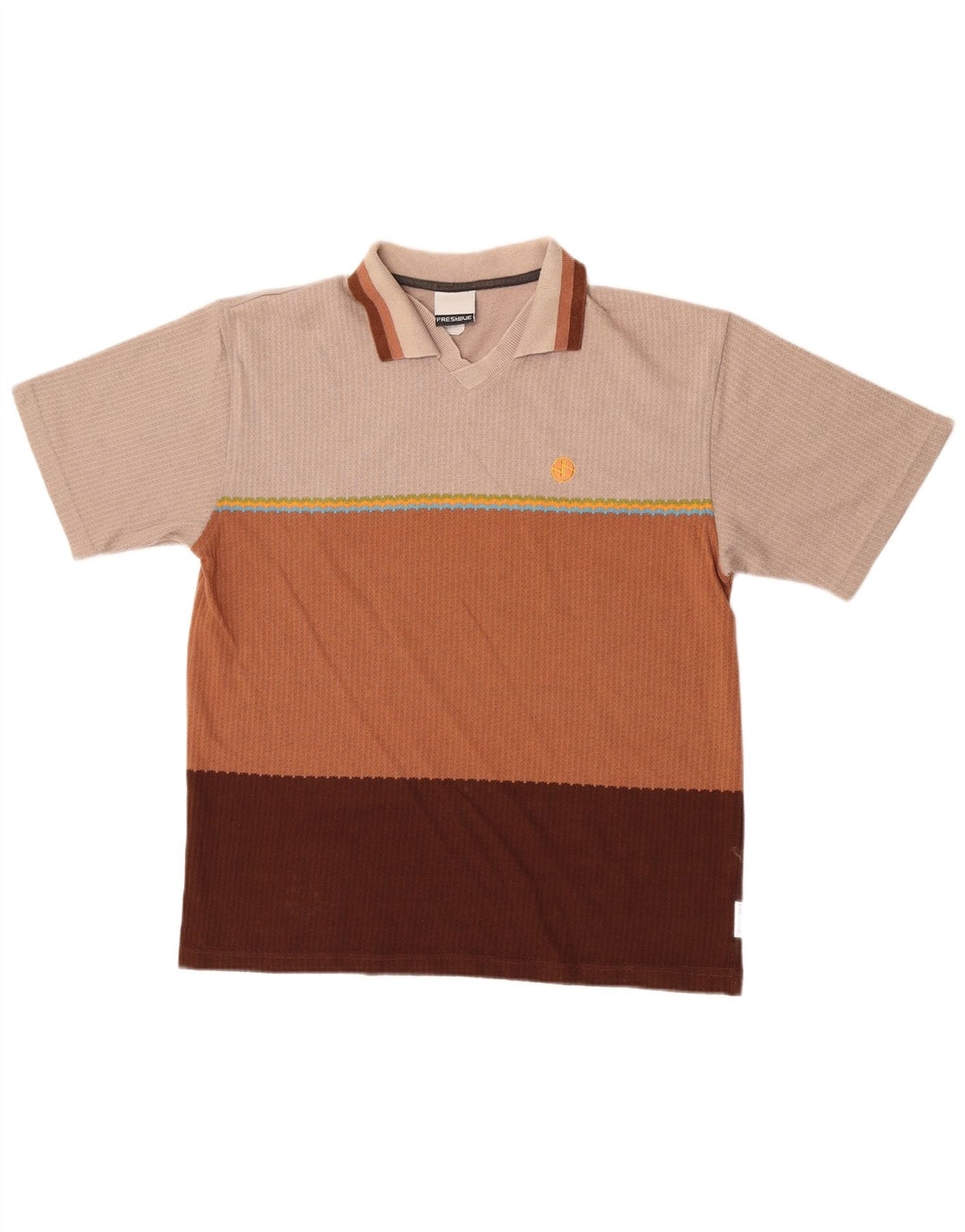 Vintage muška polo majica srednje boje, pamuk na pruge